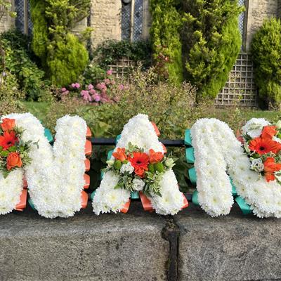 NAN lettering in Irish colours 