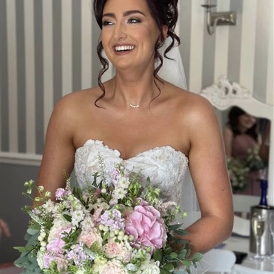 Blush pink bridal bouquet 