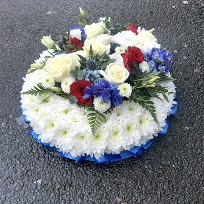 White based posy tribute 