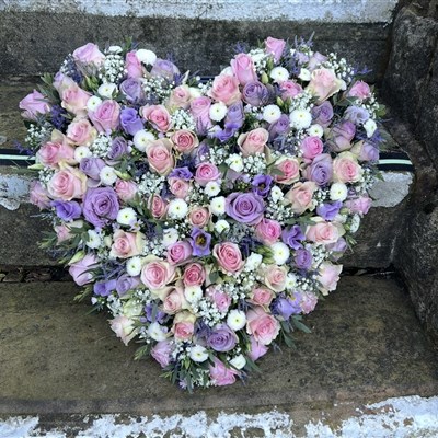 Pink and lilac mixed heart 