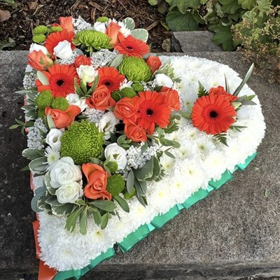 Based heart in Irish colours 